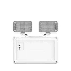 60-Head Rechargeable LED Emergency Light with Li-FePO4 Battery IP65 3H Emergency Time Polycarbonate Body 350lm for Corridors