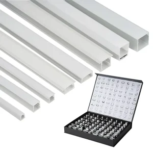 6000 Series LED Aluminum Alloy Profile Anodic Oxidation Coating for Decorations Surface Mounted Recessed