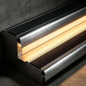 6063 Extruded LED Skirting Board Aluminum Profile Light Diffuser Channel for Indoor Decor Strip Light