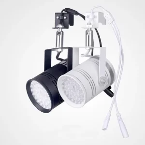 60W Hook Type 6000K Industrial Aluminum Commercial LED COB Track Lights for Myanmar Market Exhibition & Jewelry Lighting