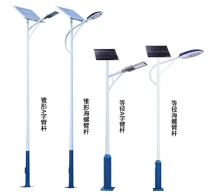 60W Solar street lamp complete set solar street lamp external LiFePO4 lithium battery under solar panel