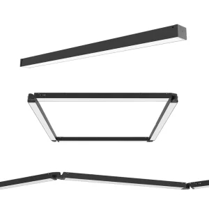 60cm 120cm Batten Linear Light System Project Linkable 5000K 277V Bright LED Chandeliers Pendant Lights
