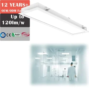 620×620 630×324 1230×324 IP65 Waterproof Shockproof Lab LED Cleanroom Troffer