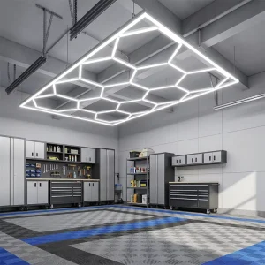 6500K Garage Honeycomb Light Hexagonal LED Light Stable LED Ceiling Light Square for Auto Garage