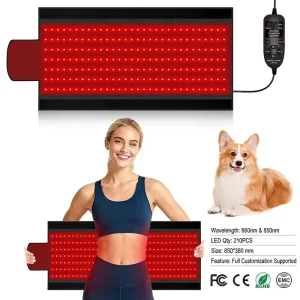 660nm 850nm Red Light Therapy Mat 210 LEDs 850x380mm OEM ODM Custom Hands & Feet Heating Home & Commercial Use