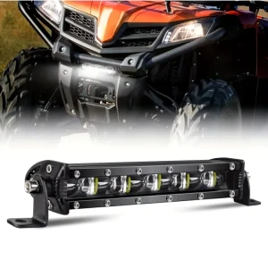 6D Lens Car LED Ultra thin Strip Work Light Single row Off road Front Bumper grille Auxiliary Lighting Modified Spotlight