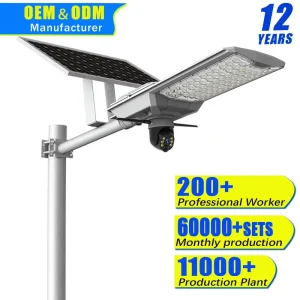 6MP WiFi Solar Powered PTZ Security Camera V380 Pro App Supported Outdoor CCTV with Night Vision Motion Detection & Street Light
