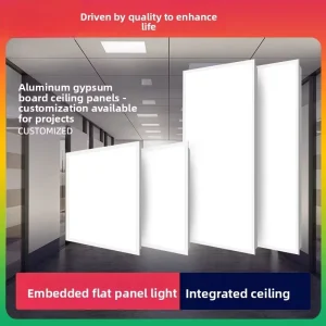 6Ox60 LED Flat Panel Light Recessed Backlit Ceiling Panel Lamp for Warehouse Office Supermarket Shop Lighting
