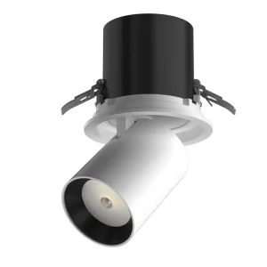 6W 12W 24W 25W White Square LED Ceiling Down Light Stretched Rotatable Adjustable Ceiling Spot Light Recessed COB LED Spotlight