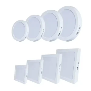 6W 24W Commercial LED Panel Lights Surface Mounted Indoor Ceiling Round Square for Home Use