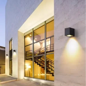 6W LED Wall Lamp Down Emitting Outdoor Square Hotel Apartment Villa Wall Lighting Exterior Wall Mounted Decor Light