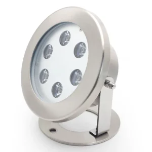 6W RGB LED Underwater Spot Light 304SS IP68 Waterproof Floodlight Projector for Swimming Pool Fountain Garden Pond