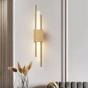 6W Simple Modern Nordic Style Strip Shaped Wall Lamp for Living Room Bedside Study Luxury Creative Touch Backdrop