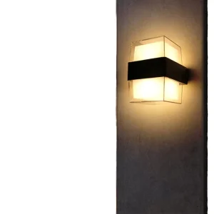 6w Wall Mounted LED Wall Light Square PC Material Waterproof Wall Light for Home Hotel bar Garden Decoration