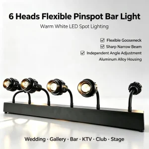 6x10W Warm White Spotlights DMX512 LED Stage Lights DJ Lights Disco Lights Party Hotel Event Stage Lighting Equipment