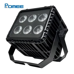 6x18W RGBWA+UV 6 in 1 IP65 Battery Powered Wireless DMX LED PAR Uplight for Wedding Event Stage Rental