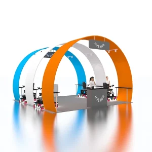 6x6m Modular New Design Expo Display Portable Aluminum Frame Easy Install Eco friendly Backdrop Trade Show Arch Event Booth