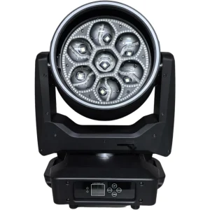 7 Large 60W Spotlight Lights with Adjustable Focus Suitable for Outdoor DJ Performances Equipped with LED Rings