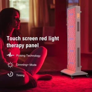7 Wavelength Red Light Therapy Panel with Full Body Pain Relief Infrared LED Lamp Skin Care Standing Type US Plug Smart Modes