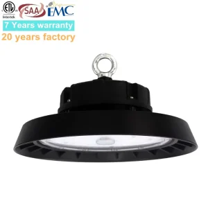 7 Years Warranty Gym Exhibition Hall 100W 150W 200W LED High Bay Factory Workshop Light 30000LM Switchable CCT and Power
