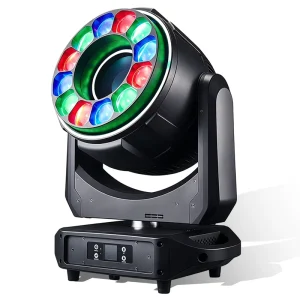 700W Bee Eye Wash Moving Head Donut Ring RGBW Zoom CTO LED Stage Lights for Theater Church Event Venue Project Factory Direct