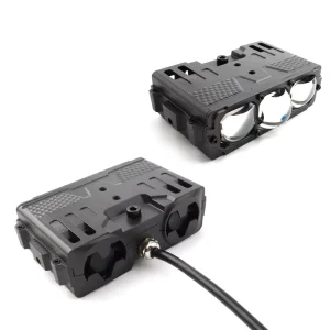 71W Triple Lens LED Grille Light LED Projector Lens 6000K Plug and Play Universal Fit Car Accessory