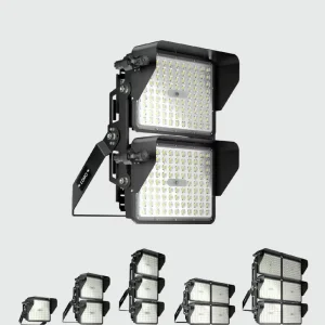 750W Reliable Motion Sensing Commercial Hub Ip66 Protection High Power Peak Modular Led Flood Light For Seaport