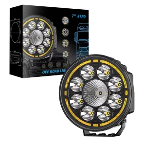 7R04 7 Inch 24V 60W IP68 Heavy Truck Driving Lights New Retrofit Upgrade Auxiliary Spotlights 2 Year Warranty