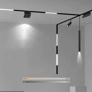 7W 12W 20W 30W COB LED Track Light Shop Focus Lamp Retail Spot Lighting Fixtures Spotlights Linear Magnetic Rail Tracking Lamp