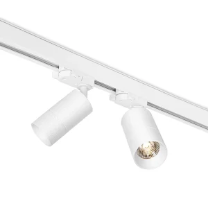 7W LED Track Light Adjustable Beam Angle COB Rail Spotlight Aluminum Housing 4 Wire Indoor Office Clothing Store Lighting
