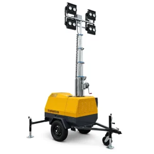 7m Heavy Duty Manual Lifting LED Light Tower Diesel Powered Mobile Lighting Tower for Industrial Mining Sites