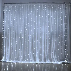 8 Mode 300 LED Fairy String Lamp for Outdoor Garden Xmas Party and Wedding Colorful White Christmas Decorations LED Curtain Light