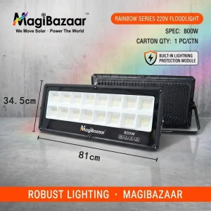 800W AC Architectural LED Exterior Flood Light IP66 Waterproof Landscape Wall Washer Spotlight for Billboard Facade Lighting