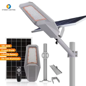 800W High Power Solar Street Light Commercial Solar Road Lamp with Die Cast Aluminum Housing and LiFePO4 Battery