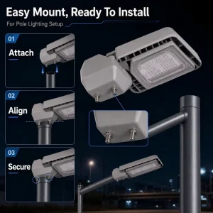 80W 150W 220W 320W Waterproof LED Street Light for Road Highway Parking Lot Outdoor Lighting