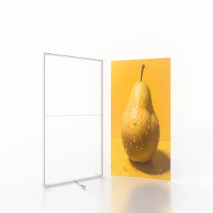 80mm Advertising Tradeshow Tool Free Exhibition Booth Display Tension Fabric Backdrop SEG Pop up LED Backlit Light Boxes
