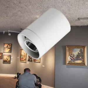 8W LED Spotlight Modern Aluminum Downlight Adjustable Light Color IP44 Waterproof for Home Office Hotel Surface Mounted AC 220V