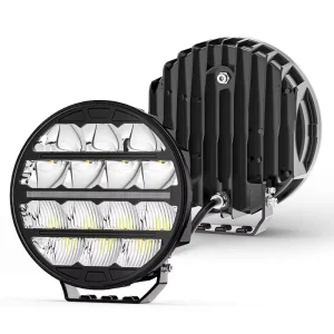 9 Inch 100W 24V IP67 Truck Auxiliary Spotlights Retrofit Upgrade Heavy-Duty Driving Lights
