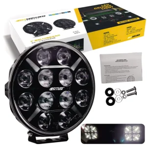 9 Inch 120W Slim Emark Approved IP68 Waterproof Off Road LED High Power Driving Lights Car Roof Bumper Grill