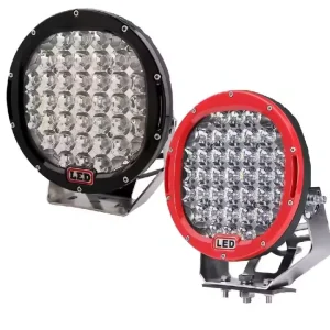 9 Inch LED Auto Work Light Spotlight Round Flood Fog Lamp for SUV Truck ATV Car 4×4 for Off Road Headlight