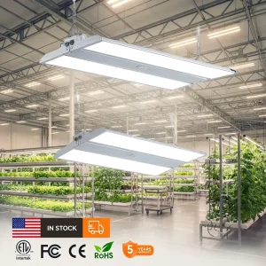 90° Fold Industrial System Warehouse Office Commercial Application 3CCT 3Power Adjust 200W 150W 100W LED Linear High Bay Light