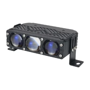 90W Three-Bead Laser Spotlight BI LED Auto Car Motorcycle Spotlight Fog Lights Grille Work Driving Automatic Exterior Light
