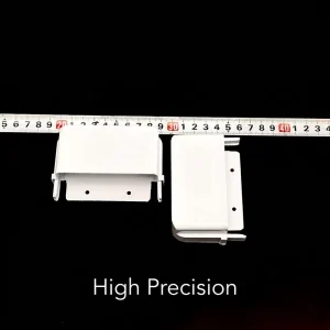 95mm Curved LED Purification Light End Caps Industrial Metal Linear Batten Housing Kit Indoor Light Covers