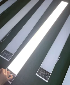 95mm Wide Smart LED Linear Lamp Built in Microwave Motion Sensor 150 Beam Angle for Residential Commercial Use Car Parks