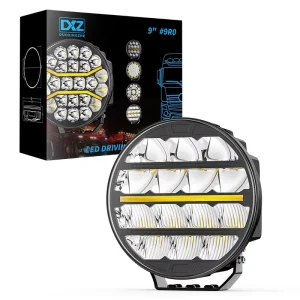 9R05 9-Inch Truck Auxiliary Spotlights 12-24V IP67 Heavy Truck Accessories Lighting Driving Lights