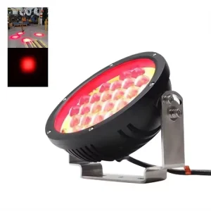 9inch 9-32V DC 120W Blue Crane Overhead Safety Spotlight Crane LED Pedestrian Forklift Warning Light Crane Safety Light