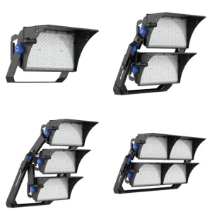 A07Series CB Rectangle Module Black Elegant Garden High Mast Streetlight RGB Floodlight 1000W LED Stadium Light