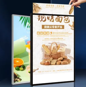A1 A2 A3 A4 Customized Advertising Light Boxes Super Bright Ultra LED Slim Snap Clip Poster Frame Light Box
