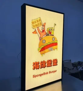 A1 A2 A3 A4 Rectangle LED Menu Board Aluminum Frame Advertising Light Box High Brightness Dustproof Display Tempered Glass