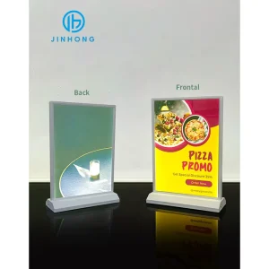 A4/A5 Desktop Advertising Light Box for Indoor Standing Picture Desktop Illuminated LED Menu Rechargeable